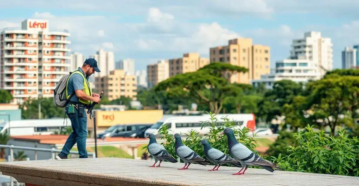 Prevenção de infestações de pombos