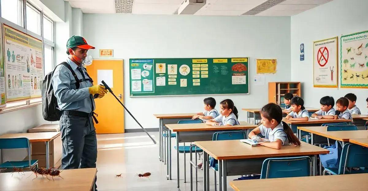 Tipos de pragas comuns em escolas